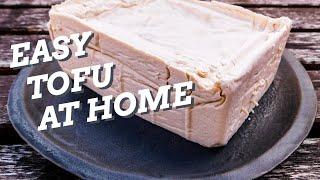 How To Make An Easy Tofu At Home | How To Soy Milk From Scratch | Nigari