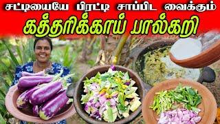 சுஜியின் கைப்பக்குவம் கத்தரிக்காய் பால்கறி | Our Village life ️ | vanni vlog