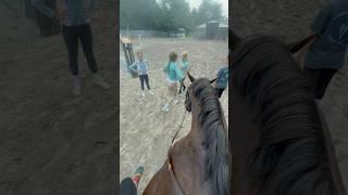 Ft. Harlow, Emily, Evan, and Cameron. #horse #equestrianjourney #horseenthusiast #horsetrack #fyp