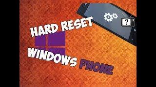 Hard reset Windows Phone. Cброс до заводских настроек Windows Phone