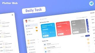 Responsive Dashboard Daily Task - Part 1 (Web) - Flutter Design