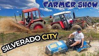 WYŚCIGI TRAKTORÓW  w BŁOCIE !! FARMER SHOW - SILVERADO CITY Co tam się działo ?!