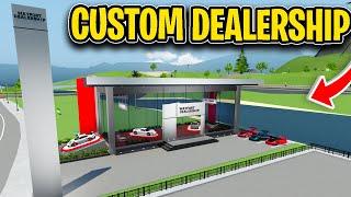 I Built My Own CUSTOM DEALERSHIP In Roblox Driving Empire!