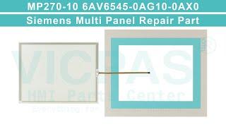 Simatic 6AV6545-0AG10-0AX0 HMI Touch Panel Overlay