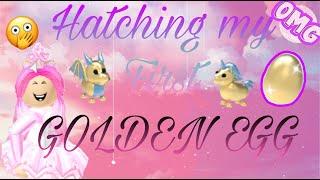 Hatching My First Ever GOLDEN PET!| Roblox Adopt Me | Emily Playz Roblox