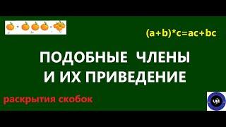 Подобные члены и их приведение (урок 12, №1)