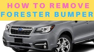 Remove Front Bumper Subaru Forester (2014-2018)