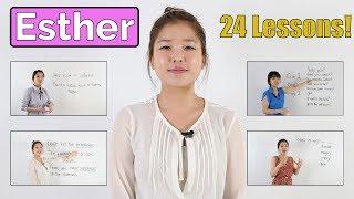 Learn English with Esther | 24 Easy English Lessons for Beginners