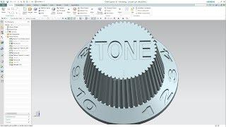 SIEMENS NX 10 - HOW TO CREATE 3D TEXT IN MODEL