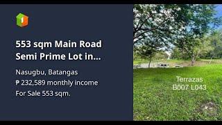 553 sqm Main Road Semi Prime Lot in Terrazas de Punta Fuego