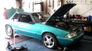 Fastlane Motorsports - 93 Mustang Coupe Dyno on the gas