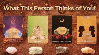  WHAT THIS PERSON THINKS OF YOU!  Pick A Card Tarot