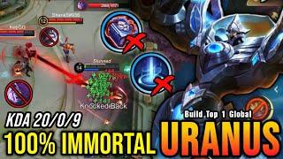 20 Kills No Death!! New Uranus Best Build and Emblem - Build Top 1 Global Uranus ~ MLBB