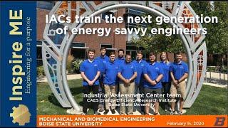 IACs train the next generation of energy savvy engineers