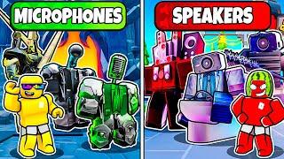 MICROPHONES vs SPEAKERS In Toilet Tower Defense