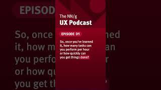 "The definition of usability" - explained by Dr. Jakob Nielsen on the NN/g UX podcast. #ux #podcast