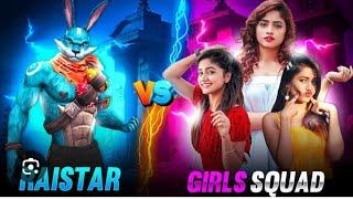 MASUD FF 1Vs4 RAISTAR V's GIRLS SQUAD #freefire #viralvideo #subscribe #like #love #viral