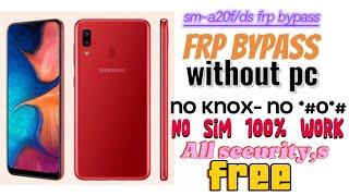 Samsung A20/A20s frp bypass | without pc |100% work | |tech care store BD |