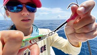 HIGH SPEED VERTICAL JIGGING  Battling sharks and cudas - How to vertical jig | Gale Force Twins