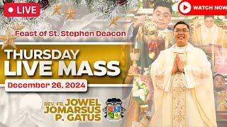 FILIPINO LIVE MASS TODAY ONLINE II DECEMBER 26, 2024 II FR. JOWEL JOMARSUS GATUS