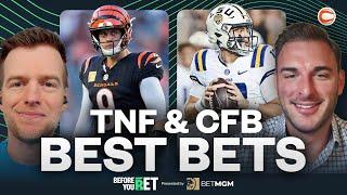 BENGALS VS RAVENS TNF BEST BETS + COLLEGE FOOTBALL WEEK 11 PICKS AND BEST BETS WITH JAKE BUTT!