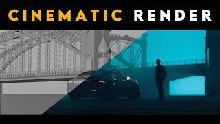 Cinematic Scene in a Minute | Blender 3d Tutorial