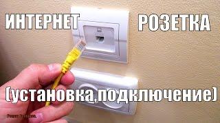 ИНТЕРНЕТ РОЗЕТКА.УСТАНОВКА И ПОДКЛЮЧЕНИЕ.