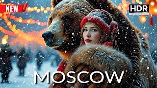 ️ Moscow's CHRISTMAS MIRACLE! Russia's Most Magical Winter Wonderland 4K HDR