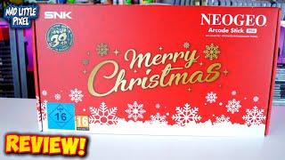 NEW Neo Geo Arcade Stick Pro Christmas Limited Edition 2020 REVIEW! Tons Of Extras! Is It Worth It?