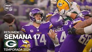 Green Bay Packers vs. Minnesota Vikings | Resumen NFL en español - Semana 17 | NFL Highlights 2024