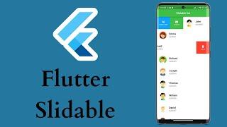 Flutter Slidable List [ Using flutter_slidable ]