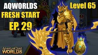 AQW Fresh Start Episode 29 - GILDED DRAGONLORD Adventure Quest Worlds