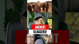 Latest AI trend: Ancient Bible time vloggers with smartphones and internet.#tech #ai