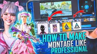 How To Edit BGMI Montage Like Professionals  || BGMI Montage Editing Tutorial || OnePlus,9R,8T,7T,