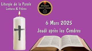 Prions ensemble, En Semaine - 6 Mars - Jeudi après les Cendres