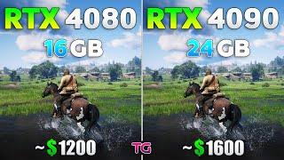 RTX 4080 vs RTX 4090 - Test in 10 Games