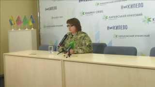 11.03.2015, Харьков, пресс-конференция А. Мегель о харьковском подразделении ДУК «Правый сектор»