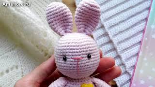 Амигуруми: схема Зайчик Малютка. Игрушки вязаные крючком - Free crochet patterns.