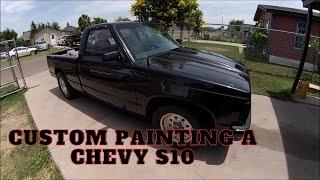 CUSTOM PAINTING A CHEVY S10 TRUCK FROM START TO FINISH