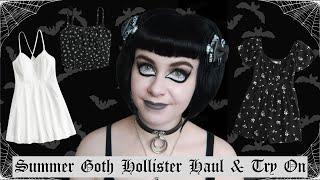 SUMMER GOTH CLOTHES IN HOLLISTER! | HOLLISTER HAUL | SPRING & SUMMER GOTHIC FASHION