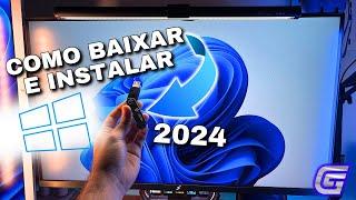 JEITO MAIS FÁCIL DE BAIXAR E INSTALAR O WINDOWS 11 PRO EM 2024