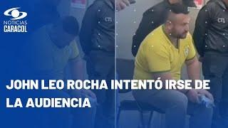 Envían a prisión al mal vecino de Facatativá, John Leo Rocha, que lanzó amenazas durante audiencia