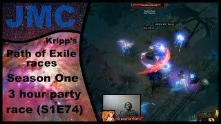 Kripp's Path of Exile races - Season One, 3 Hour Party race (S1E74)