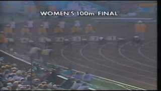 Women's 100m Final,Olympic Games 1984!