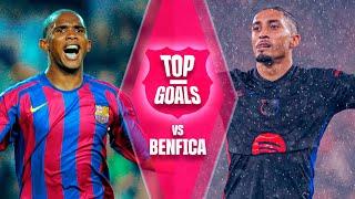  TOP GOALS vs BENFICA | FC Barcelona 