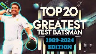 Top 20 Greatest Test Batsmen | 1989-2024 Edition