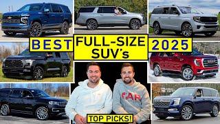 BEST Full-Size SUVs for 2025 -- Our TOP PICKS After Reviewing ALL of Them!