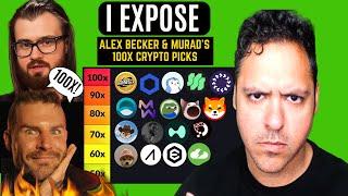 I'll DESTROY Alex Becker & Murad's 100x Crypto Picks - Exposing Their Portfolios!