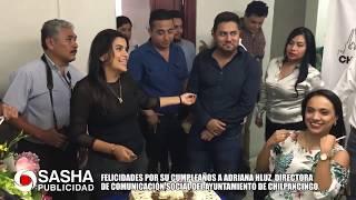 Toño Gaspar felicita a Adriana HLUZ