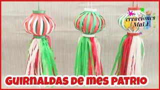 GUIRNALDA GIRATORIA DEL MES PATRIO || FIESTAS MEXICANAS || DIY